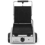 Grelhador Elétrico Profissional 1800 W – Placa Canelada em Ferro Fundido 255×225 mm (Sanduicheira)