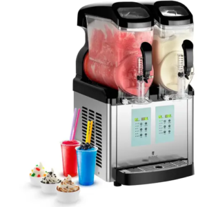 Máquina de Granizados Profissional 2×8 L – Função Gelado | 450 W
