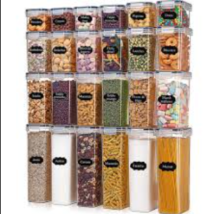 Conjunto de Recipientes Herméticos para Alimentos – 5 Peças